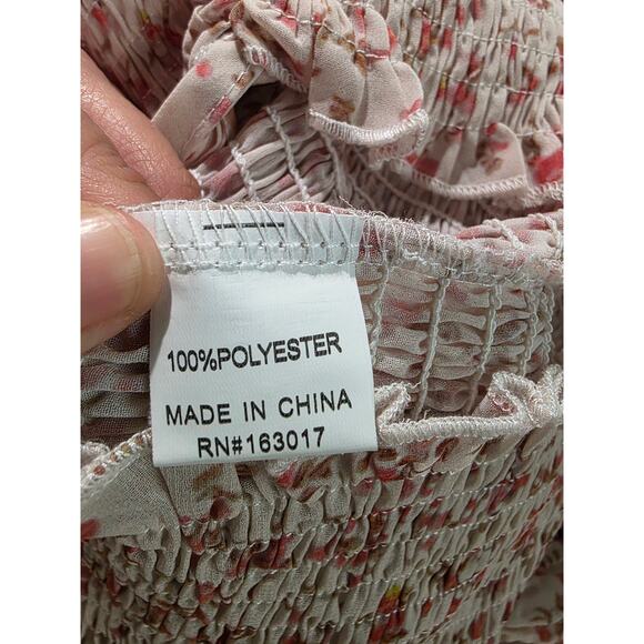 PRINCESS POLLY Allover-Smocking Long Sleeve Dress - Picture 7 of 7